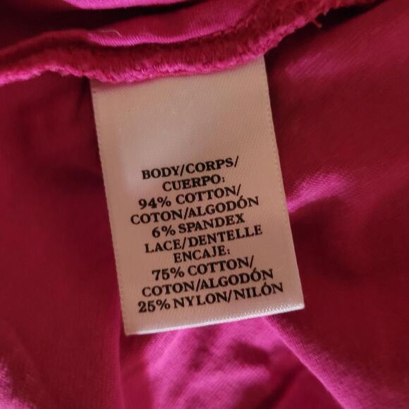 Size Medium Stretchy Cotton Spandex Cute Ann Taylor LOFT Women's Pink  T-Shirt - Picture 6 of 8